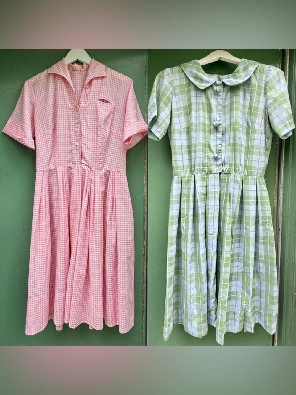 Two 1960’s shirtwaist day dresses